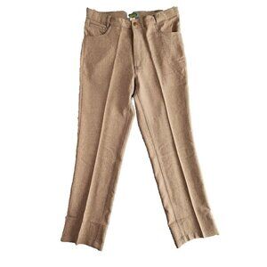 Haband's Fit-Forever Pants Men's Size 34L (34x32) Med Brown Style # 03E